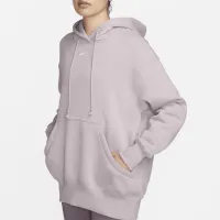 Nike Sportswear Phoenix Fleece женская оверсайз Pullover Толстовка с капюшоном цвет фиолетовый