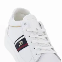 Кроссовки Tommy Hilfiger Signature Leather Monogram Court FW0FW07387-YBS - Белые