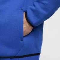 Nike Tech мужские Full-Zip Windrunner Толстовка с капюшоном синий