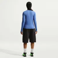 Nike Sportswear женская Tight Long-Sleeve Ribbed футболка синий