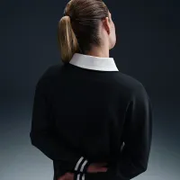 Nike Sportswear Essential жіноча оверсайз Long-Sleeve Polo колір чорний