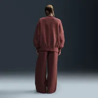 Nike Sportswear Tech Fleece жіноча оверсайз Crew-Neck світшот колір коричневий