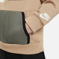 Nike Sportswear Paint Your Future Little дитячі French Terry Crew колір коричневий