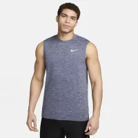 Nike чоловічі Heatheколір червоний Sleeveless Hydroguard Swim Shirt блакитний