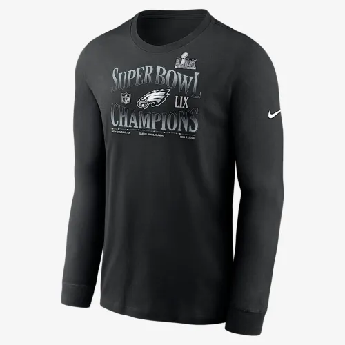 Philadelphia Eagles Super Bowl LIX Champions '90s Inspiколір червоний чоловічі Nike NFL Long-Sleeve футболка колір чорний