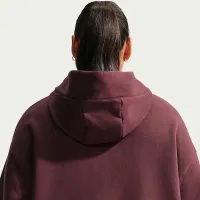 Nike Sportswear Phoenix Fleece женская оверсайз Pullover Толстовка с капюшоном (большие размеры) цвет красный