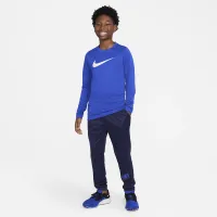 Nike Dri-FIT Legend Big детские (для мальчиков) Long-Sleeve футболка синий