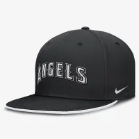 Los Angeles Angels Primetime True чоловічі Nike Dri-FIT MLB Fitted Hat колір чорний