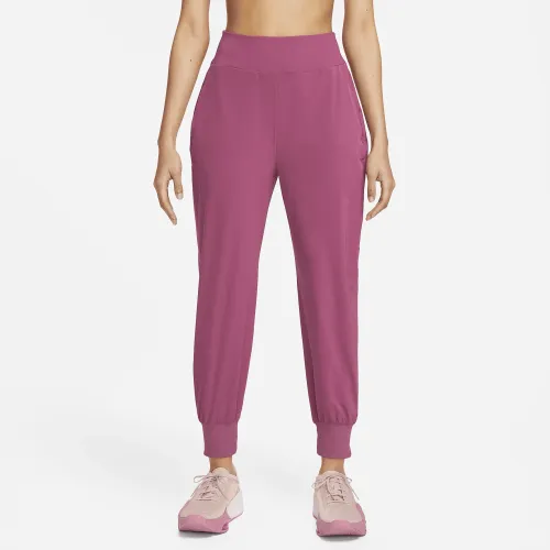 Nike Dri-FIT Bliss жіноча Mid-Rise 7/8 Joggers колір червоний