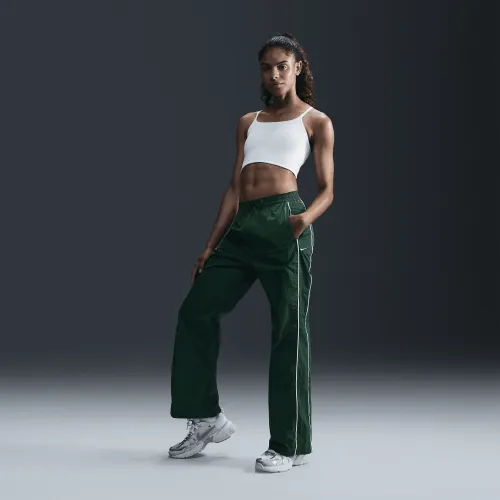 Nike Windrunner жіноча З високою талією Woven Open-Hem Pants колір зелений