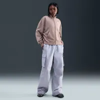 Nike Sportswear Club Fleece женская Loose Track Куртка цвет коричневый