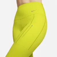 Nike Go женская Firm-Support С высокой Талией 7/8 лосины с карманамицвет зеленый