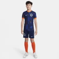 Netherlands (Men's Team) 2024/25 Stadium Away Big Kids' Nike Dri-FIT Soccer Replica Jersey Blue