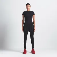 NikeSKIMS Matte женская Padded Baby футболка цвет черный
