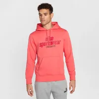 Nike Club мужские Fleece Pullover Толстовка с капюшоном Orange