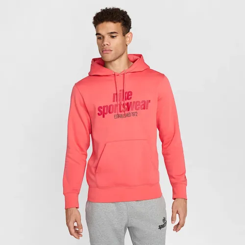 Nike Club чоловічі Fleece Pullover Толстовка з капюшоном Orange