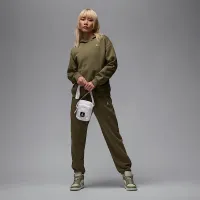 Nike Jordan Brooklyn Fleece жіноча Pullover Толстовка з капюшоном колір зелений