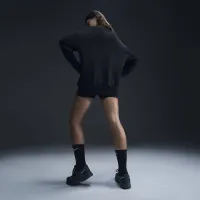 Nike Sportswear Phoenix Fleece женская оверсайз Crew-Neck свитшот цвет черный