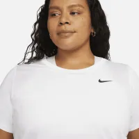 Nike Dri-FIT жіноча футболка (великі розміри) колір білий