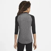 Nike Dry Big детские (для мальчиков) 3/4-Sleeve Baseball Top цвет серый