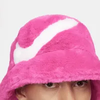 Nike Apex Faux Fur Swoosh Bucket Pink