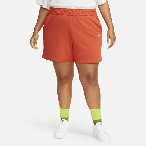 Nike Sportswear женская Jersey шорты (большие размеры) Orange