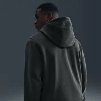 Nike Sportswear Club мужские Washed Fleece Толстовка с капюшоном цвет серый