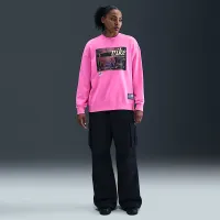 Nike Club Fleece женская Loose Crew Pink