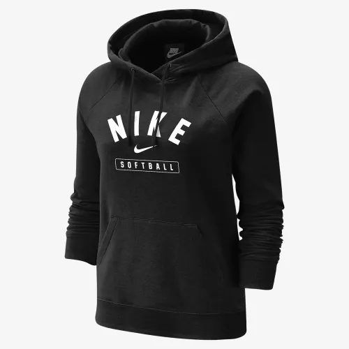 Nike Softball жіноча Pullover Толстовка з капюшоном колір чорний