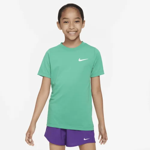 Nike Dri-FIT Legend Big дитячі тренувальні футболка колір зелений