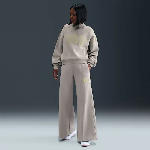 Nike Sportswear Phoenix Fleece жіноча Wide-Leg Sweatpants колір сірий