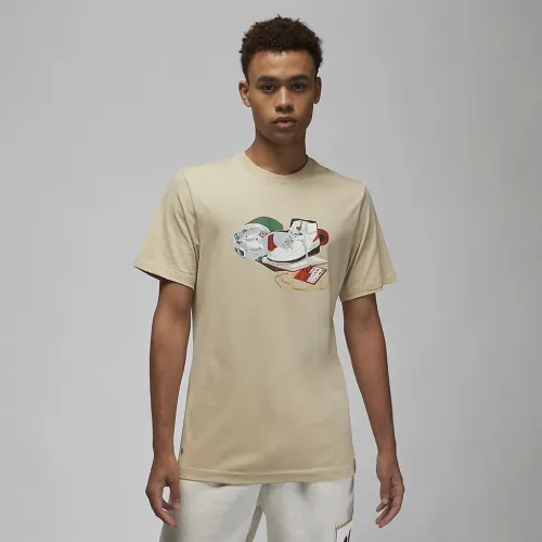 Nike Jordan Artist Series by Jacob Rochester мужские футболка цвет коричневый