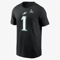 Jalen Hurts Philadelphia Eagles Super Bowl LIX чоловічі Nike NFL футболка колір чорний