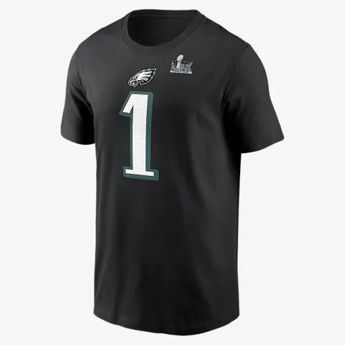 Jalen Hurts Philadelphia Eagles Super Bowl LIX чоловічі Nike NFL футболка колір чорний