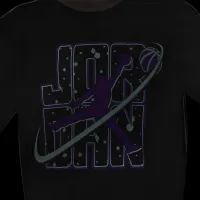 Nike Jordan Big дитячі Flight Galaxy Glow футболка колір чорний