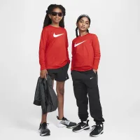 Nike Legend Big дитячі Dri-FIT Long-Sleeve футболка колір червоний