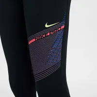 Nike Pro Girls' Dri-FIT Mid-Rise лосіни колір чорний