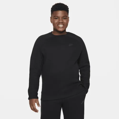 Nike Sportswear Tech Fleece Big дитячі (для хлопчиків) світшот (Extended Size) колір чорний