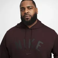 Nike Swoosh мужские Dri-FIT French Terry Pullover Fitness Толстовка с капюшоном цвет красный