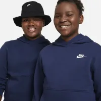 Nike Sportswear Club Fleece Big дитячі Pullover Толстовка з капюшоном (Extended Size) блакитний