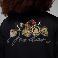 Nike Jordan Brooklyn Fleece жіноча Crew-Neck світшот колір чорний