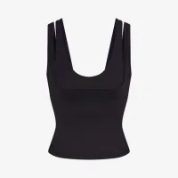 NikeSKIMS Matte женская Double-Strap Scoop Tank Top цвет черный