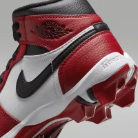 Nike Jordan 1 Mid Little/Big детские Cleats цвет белый