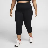Nike One жіноча З високою талією Crop лосіни (великі розміри) колір чорний