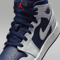 Nike Air Jordan 1 Mid Big детские Кроссовки синий