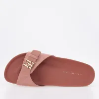 Шлёпанцы Tommy Hilfiger Monogram Flat Mule FW0FW07071-GSI - Розовые