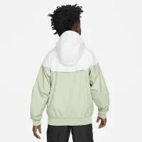 Nike Sportswear Windrunner Big детские (для мальчиков) Loose Hip-Length Hooded Куртка цвет зеленый