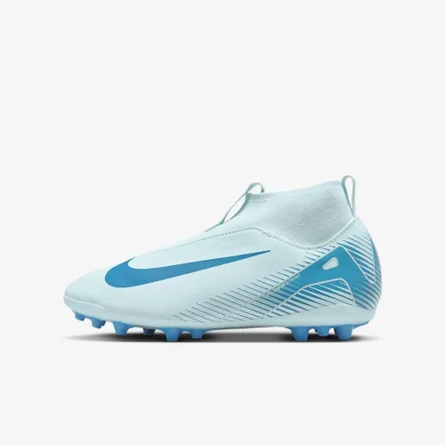 Nike Jr. Mercurial Superfly 10 Academy Little/Big дитячі AG High-Top футбольні бутси блакитний