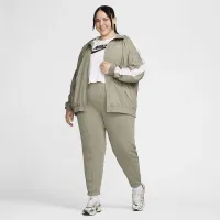 Nike Sportswear Classic Wovens женская Loose UV Hooded Куртка (большие размеры) цвет зеленый
