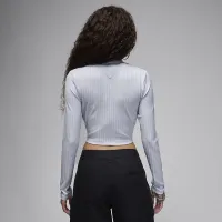 Nike Jordan жіноча Long-Sleeve Top колір сірий